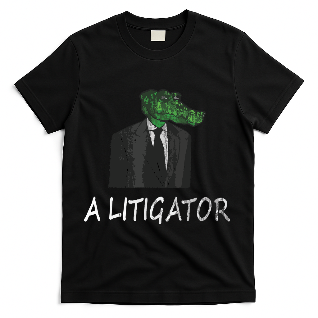 Funny Law School Graduation Gift Lawyer Attorney Tee T-Shirt - Black