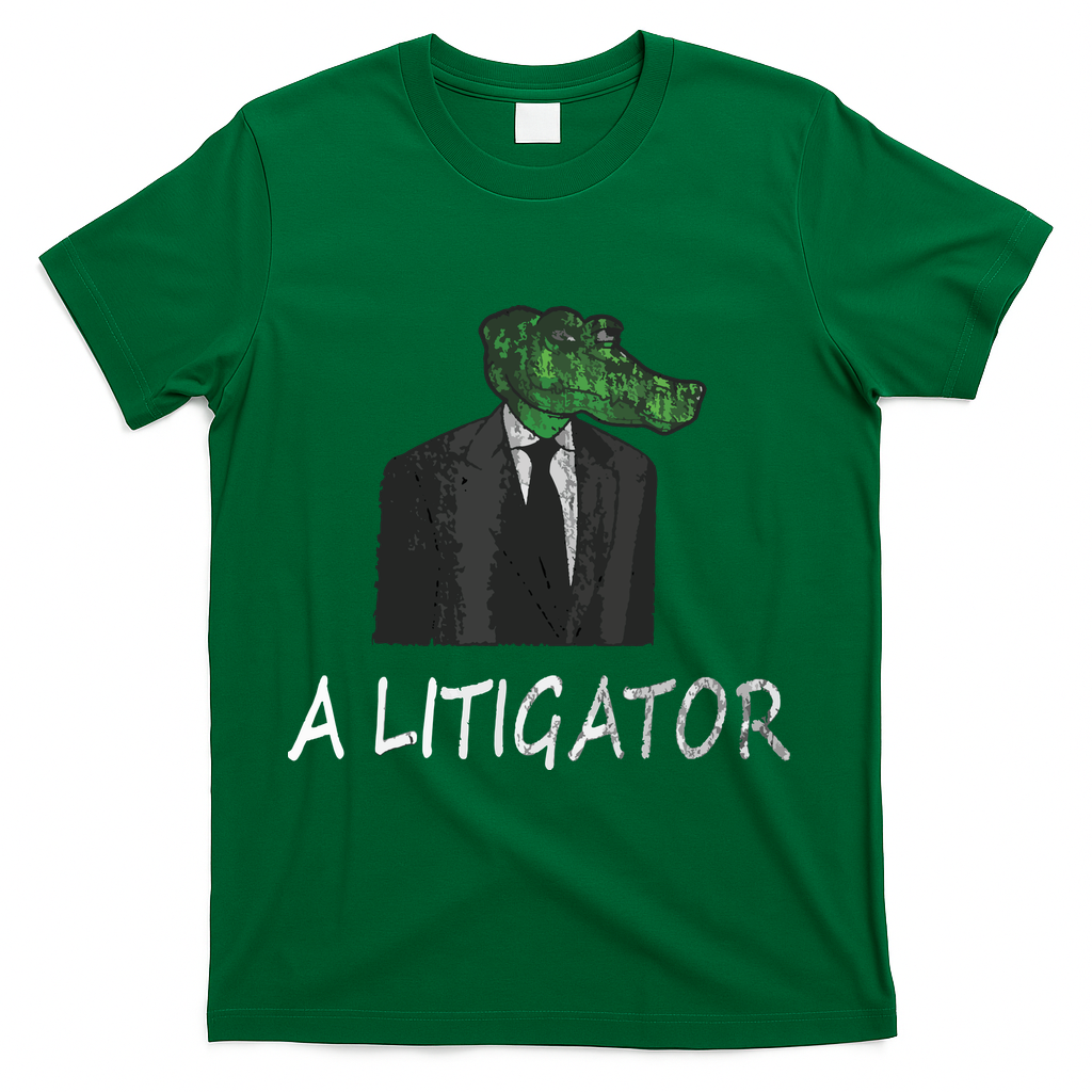 Funny Law School Graduation Gift Lawyer Attorney Tee T-Shirt - Green