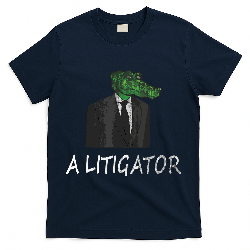 Funny Law School Graduation Gift Lawyer Attorney Tee T-Shirt - Navy