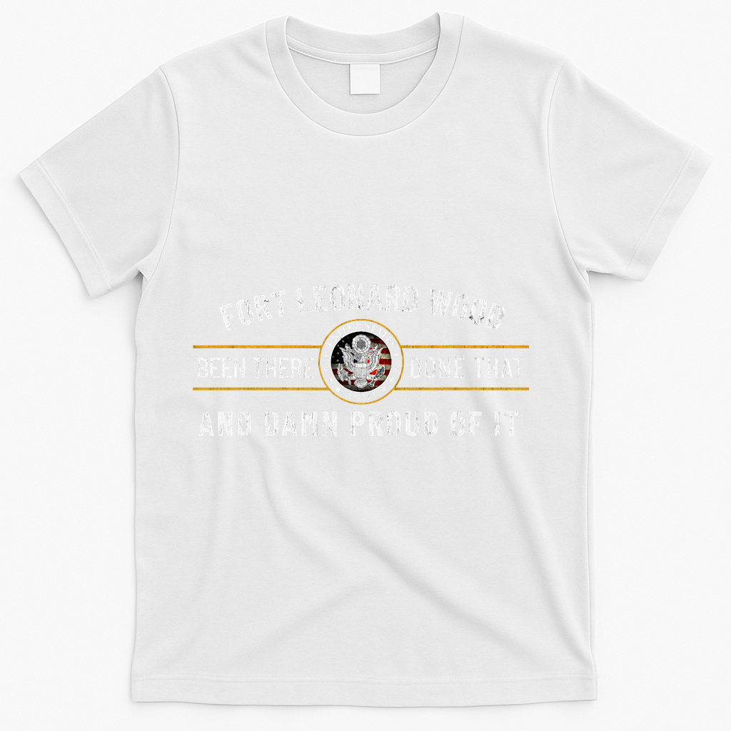 Fort Leonard Wood Missouri Basic Training Alumni Vintage T-Shirt - White