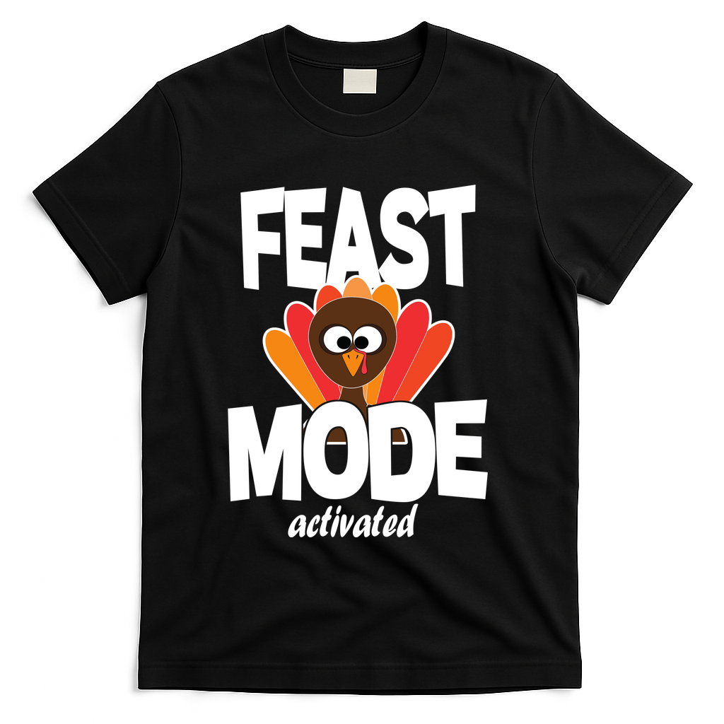 Fast Mode Activated Thanksgiving T-Shirt - Black