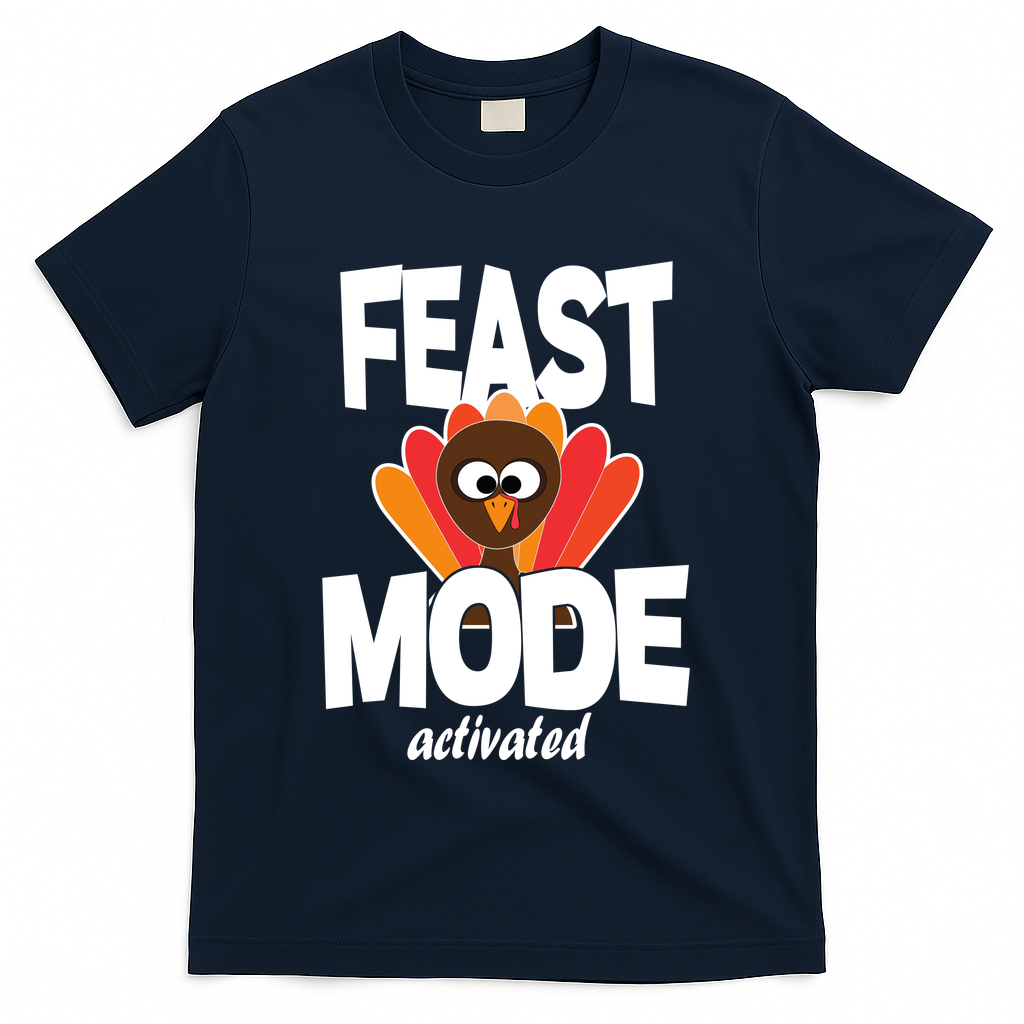 Fast Mode Activated Thanksgiving T-Shirt - Navy