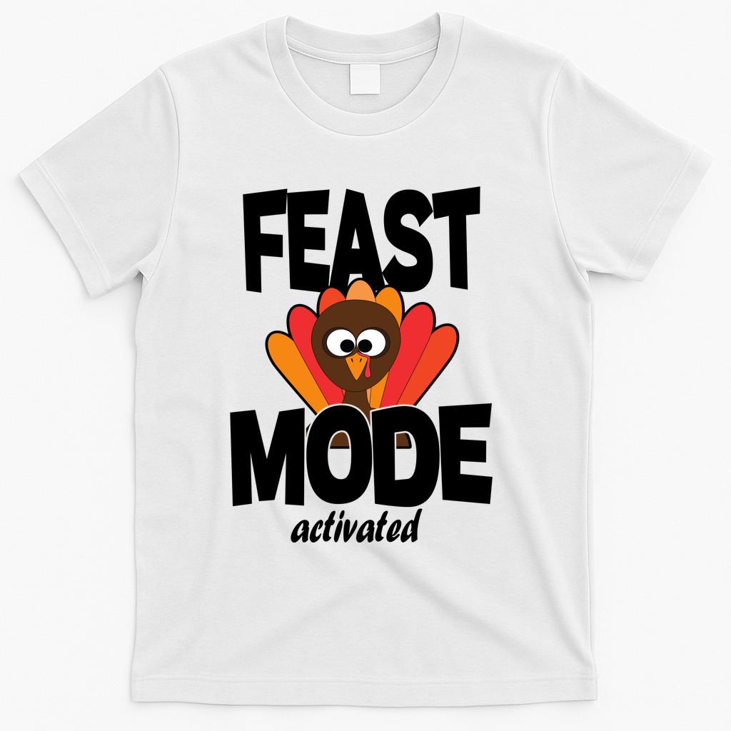 Fast Mode Activated Thanksgiving T-Shirt - White