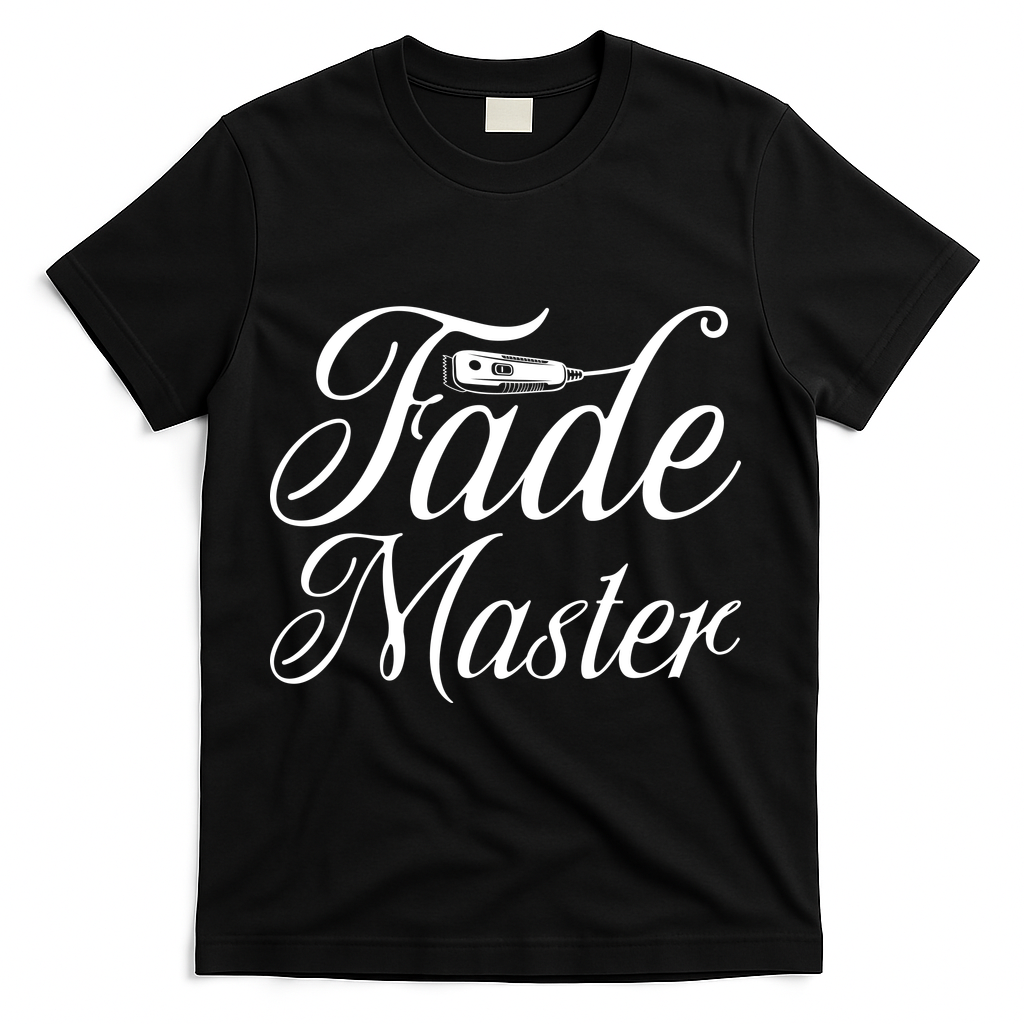 Fade Master Barber Hair Stylist T-Shirt - Black