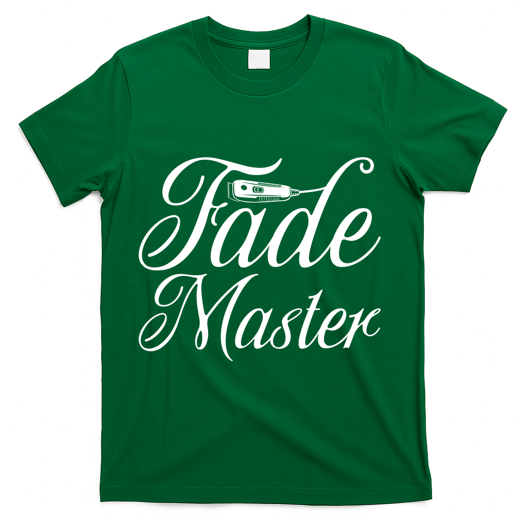 Fade Master Barber Hair Stylist T-Shirt - Green