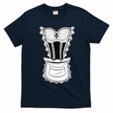 French Maid Costume Cool Halloween Housemaid Gift T-Shirt - Navy Blue