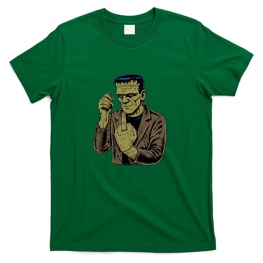 Frankenstein middle finger - Green