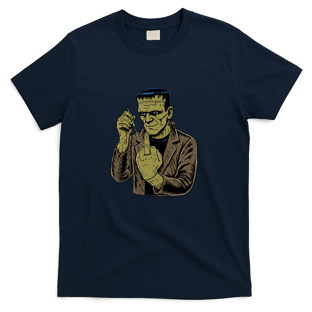 Frankenstein middle finger - Navy