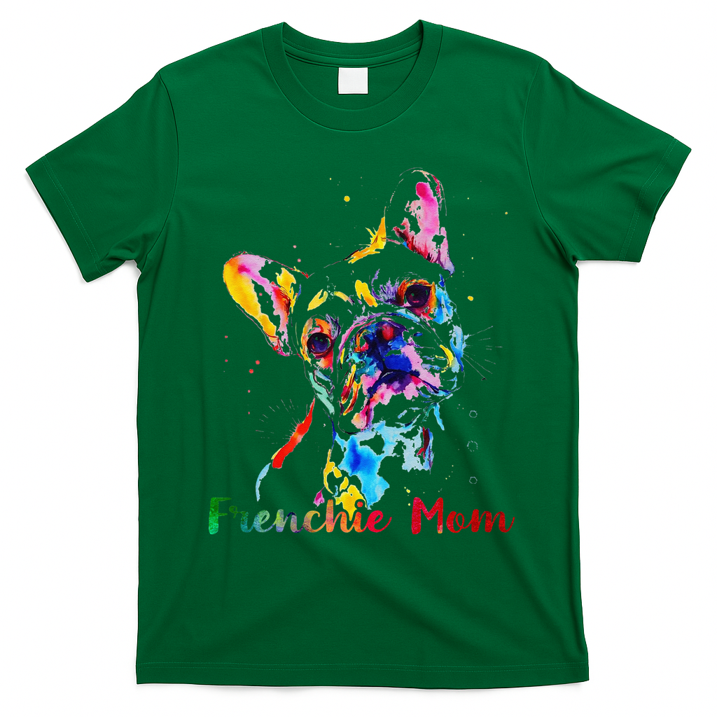 Frenchie Mom French Bulldog Dog Lovers Mothers Day T-Shirt - Irish Green