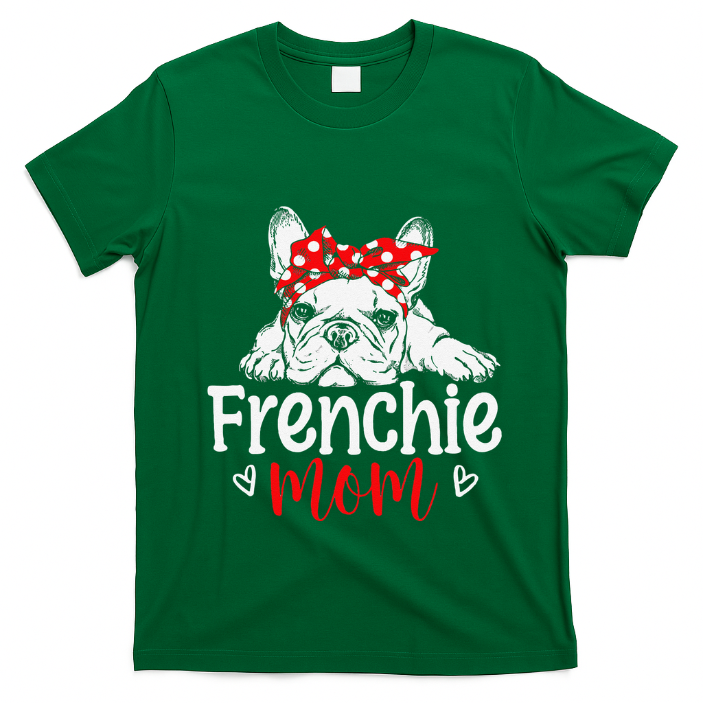 Frenchie Mom French Bulldog Dog Owner Mothers Day T-Shirt - Irish Green