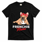 Frenchie Mama Funny French Bulldog Dog Mom Cute Girls Gift T-Shirt - Black