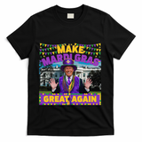 Funny Mardi Gras Donald Trump Mardi Gras American Flag T-Shirt - Black