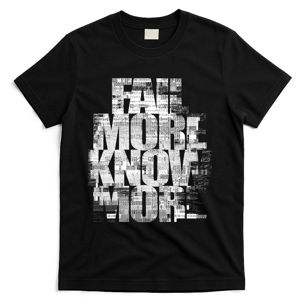 fail more know more - Black