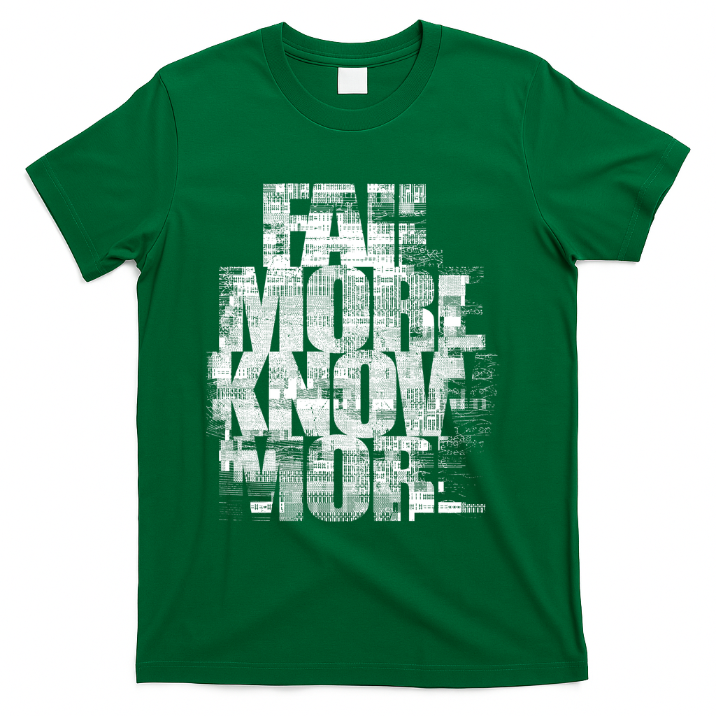 fail more know more - Green