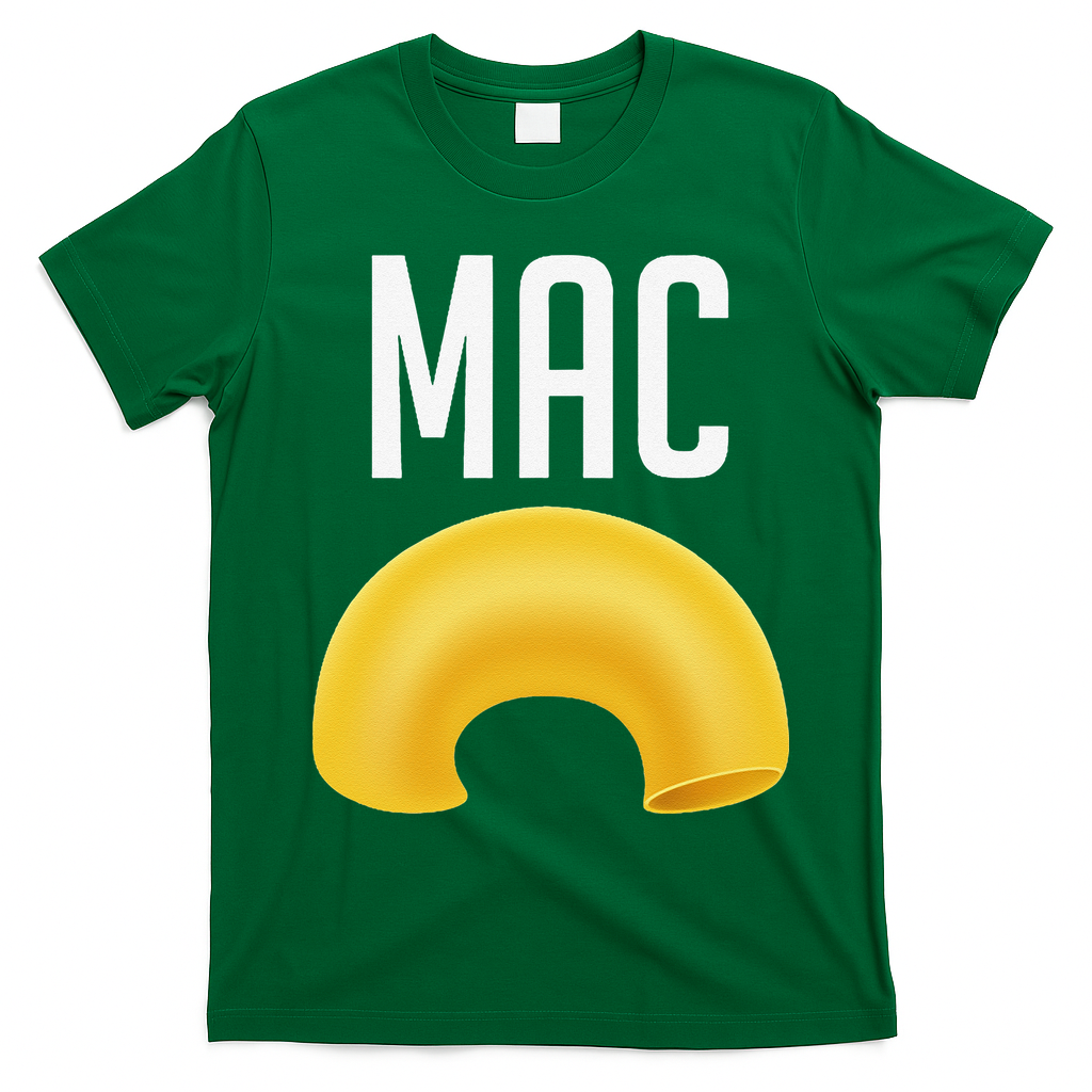 Funny Matching Macaroni And Cheese Halloween Costume Gift T-Shirt - Irish Green