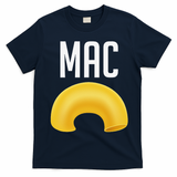 Funny Matching Macaroni And Cheese Halloween Costume Gift T-Shirt - Navy Blue