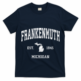 Frankenmuth Michigan Mi Vintage Established Athletic Sports Design T-Shirt