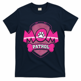 Funny Mom Patrol Dog Puppy Mom Patrol T T-Shirt - Navy Blue