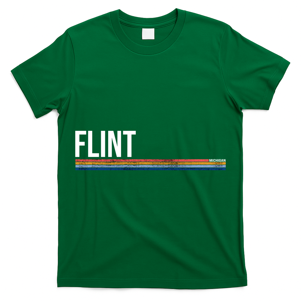 Flint Michigan Retro T-Shirt