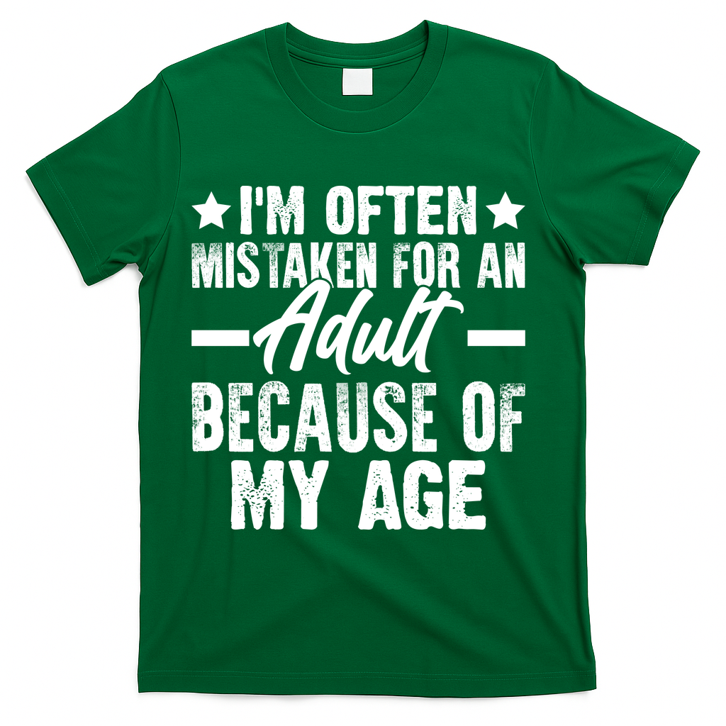 Funny Mistaken Sarcastic Saying T-Shirt - Green