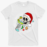 Feliz Navidad Bitchachos Funny Skull Spanish T-Shirt - White