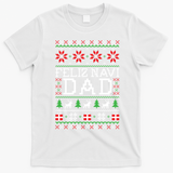 Feliz Navi Dad Ugly Christmas Gift T-Shirt - White