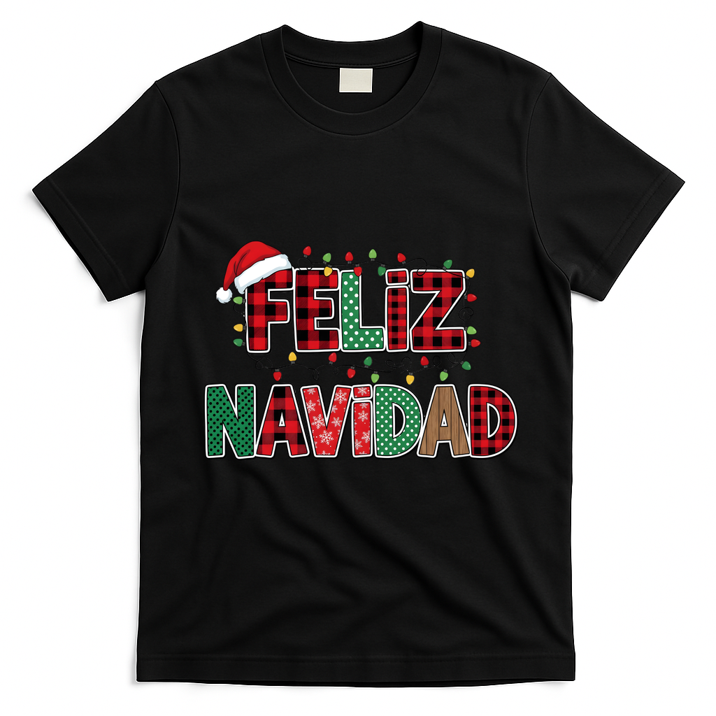 Feliz Navidad T-Shirt - Black