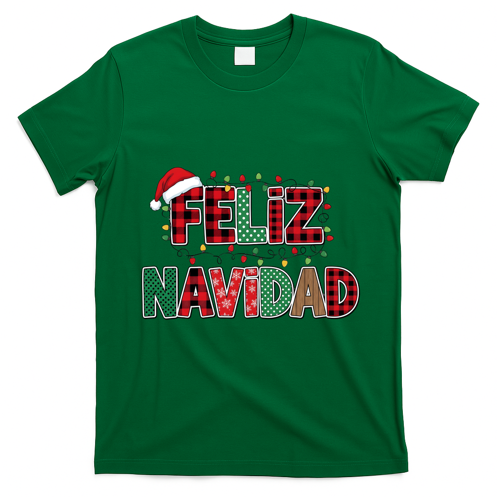 Feliz Navidad T-Shirt - Irish Green