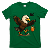 Funny No Kings In America Eagle T-Shirt - Green