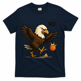 Funny No Kings In America Eagle T-Shirt - Navy