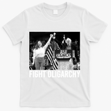 Fight Oligarchy Bernie Sanders And AOC Freedom US Anti Trump  T-Shirt - White