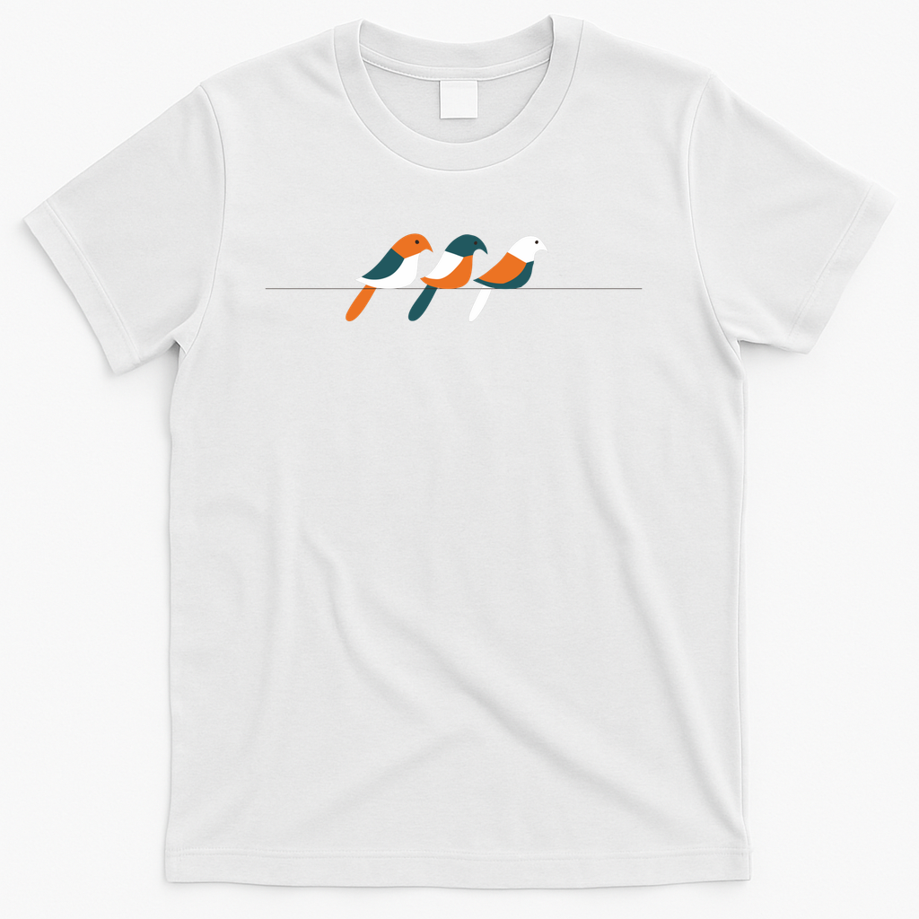 Flock of bird - White