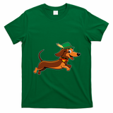 Funny Oktoberfest Dachshund T-Shirt - Irish Green