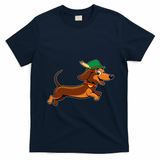 Funny Oktoberfest Dachshund T-Shirt - Navy Blue