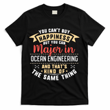 Funny Ocean Engineering Major Studengift Graduation Gift T-Shirt - Black