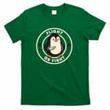 Flight or Fight Funny Penguin by Tobe Fonseca - Green