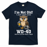 Funny Owl Meme WD-40 And Duct Tape T-Shirt - Navy Blue