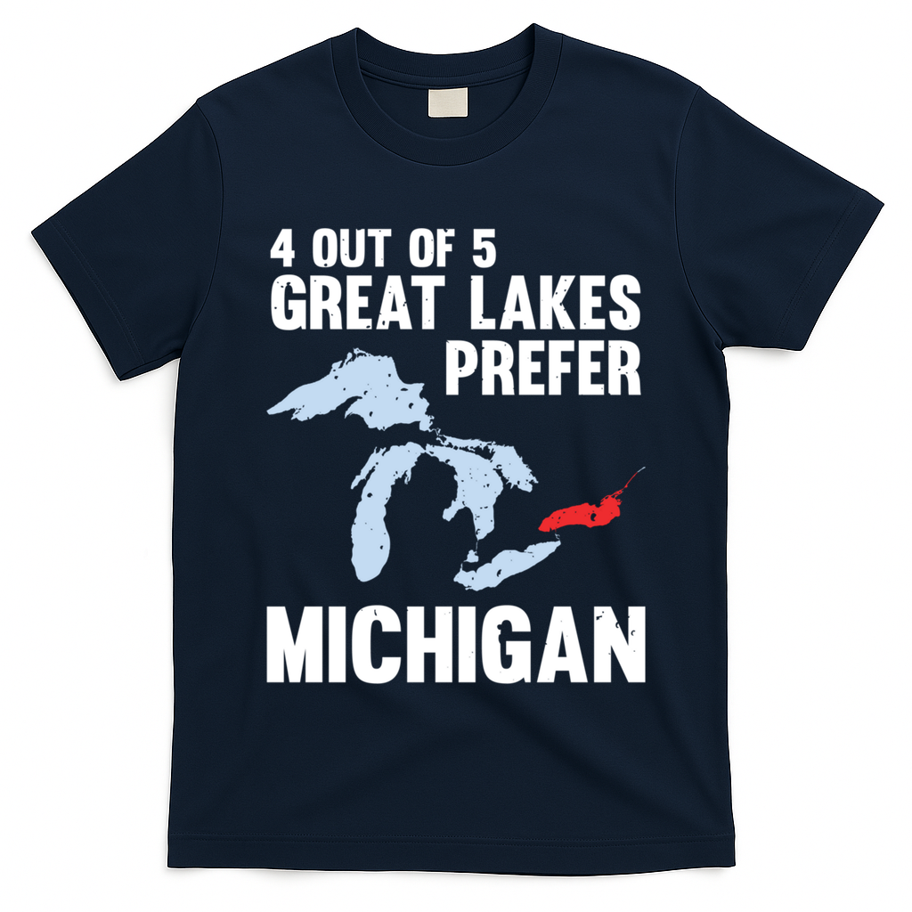 Four Out of Five Great Lakes Prefer Michigan Tee T-Shirt