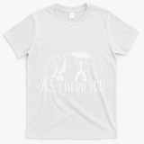Funny Proud Border Collie I Herd You Herder Gift Dog Saying T-Shirt - White