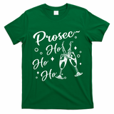 Funny Presecco Christmas Vacation Retro Prosec Ho Ho Ho T-Shirt - Irish Green