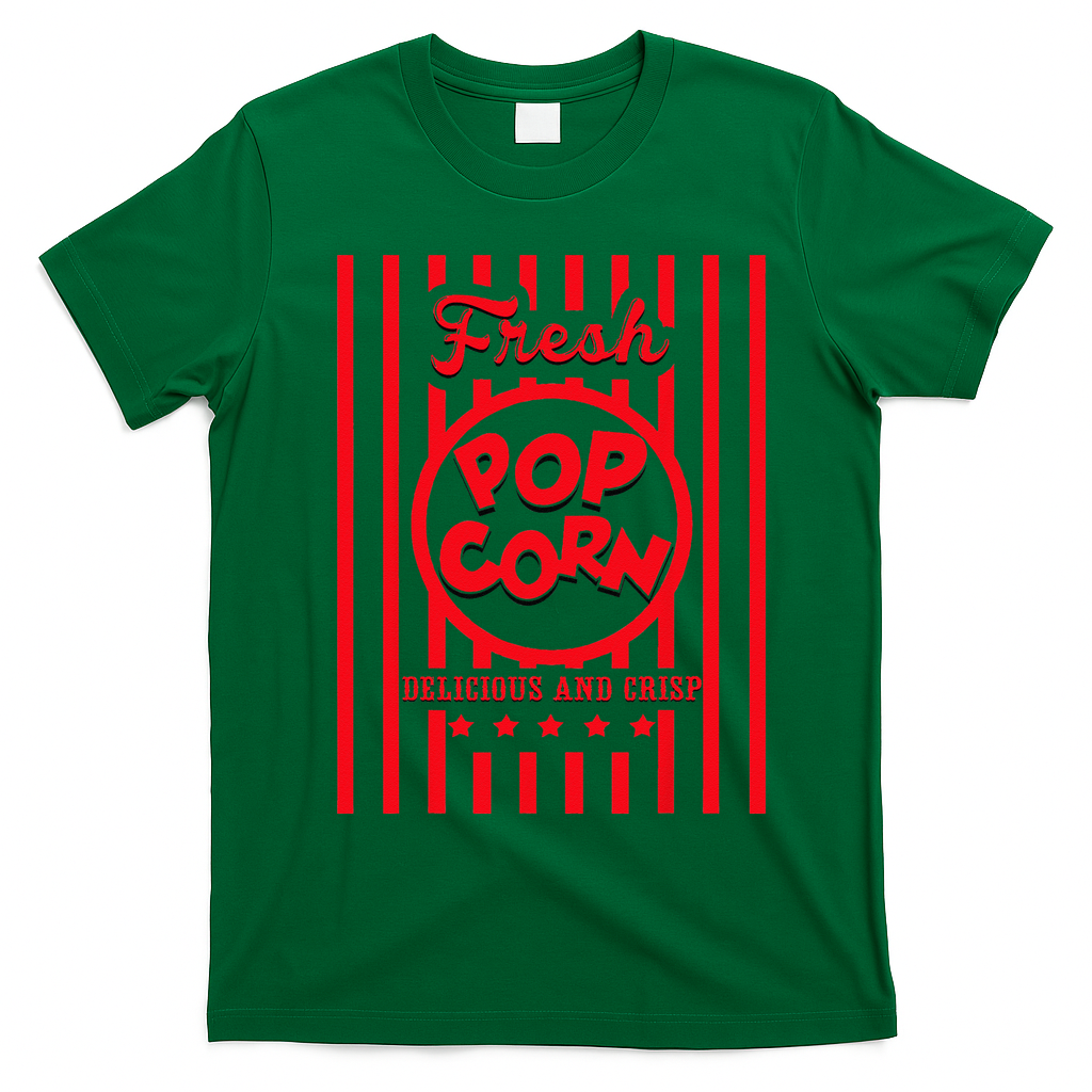 FRESH Popcorn Costume For Halloween T-Shirt - Irish Green