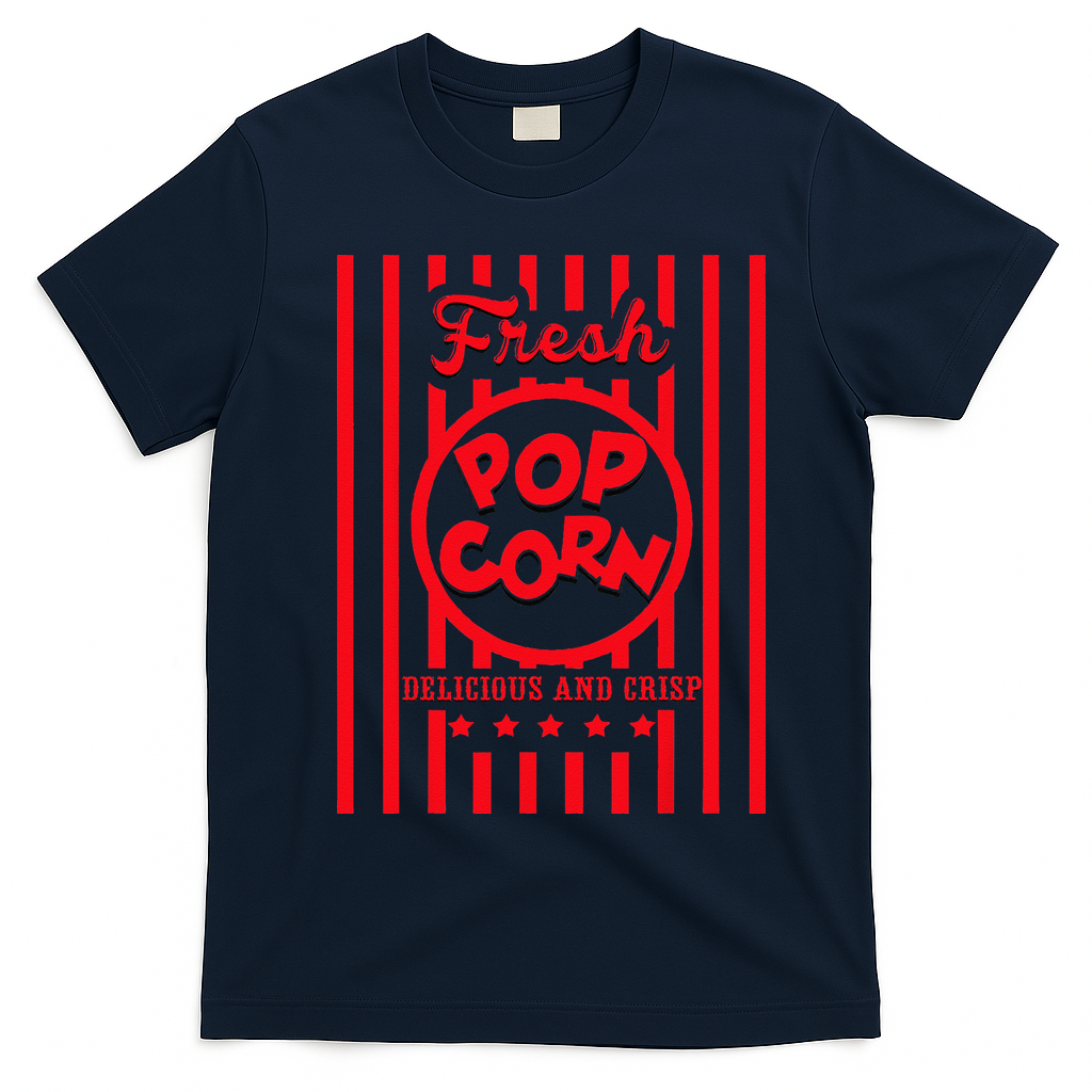 FRESH Popcorn Costume For Halloween T-Shirt - Navy Blue