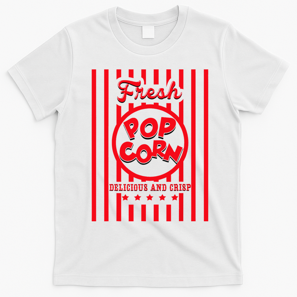 FRESH Popcorn Costume For Halloween T-Shirt - White
