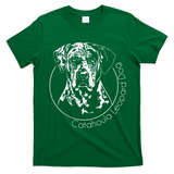 Funny Proud Catahoula Leopard Dog Portrait Gift Present T-Shirt - Irish Green