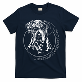 Funny Proud Catahoula Leopard Dog Portrait Gift Present T-Shirt - Navy Blue