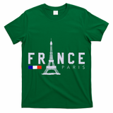France Paris French Flag Eiffel Tower Souvenir Gift T-Shirt