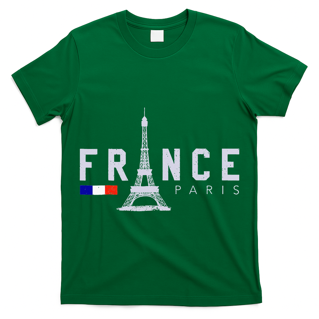 France Paris French Flag Eiffel Tower Souvenir Gift T-Shirt