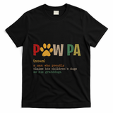 Funny Pawpa Grand Paw Grandpa Dog Dad Definition Fathers Day T-Shirt - Black