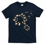 Funny Pug Gift For  Cool Flower Dog Dandelion Lover T-Shirt - Navy Blue