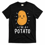 Funny Potato Halloween Costume Cute and Vegan Friendly T-Shirt - Black